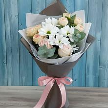 Букет цветов из:  Хризантемы и Розы #REPLACE_PRED# Рубцовске Алтайский Край