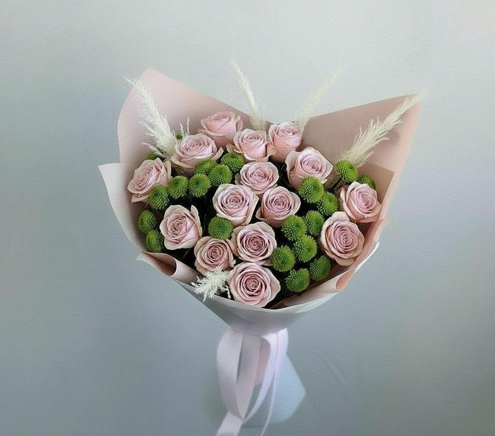 Букет цветов из: Розы и Хризантемы в Рубцовске Алтайский Край