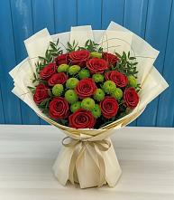 Букет цветов из:  Розы и Хризантемы #REPLACE_PRED# Рубцовске Алтайский Край