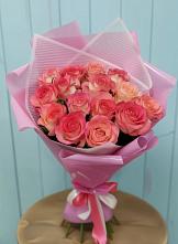 Букет 15 Розовых роз Равель в Рубцовске Алтайский Край
