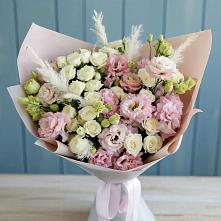 Букет цветов из:  Альстромерии и Розы #REPLACE_PRED# Рубцовске Алтайский Край